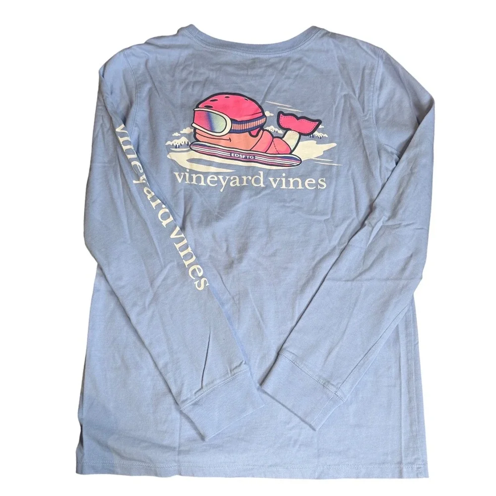 Vineyard Vines Kids Bundle 4 Pack Cotton Shirts Hoodie Pink Red Blue Large 14-18